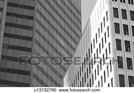 Stock Image - Black and White Photograph of Winnipeg classic architecture. Fotosearch