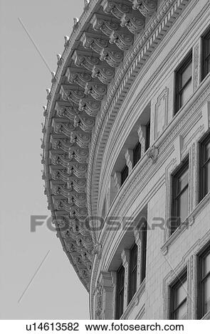 Stock Image - Black and White Photograph of Winnipeg classic architecture. Fotosearch