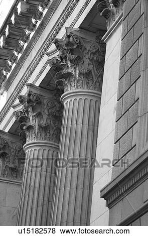 Stock Photo - Black and White Photograph of Winnipeg classic architecture. Fotosearch