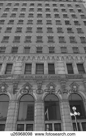 Stock Photo - Black and White Photograph of Winnipeg classic architecture. Fotosearch