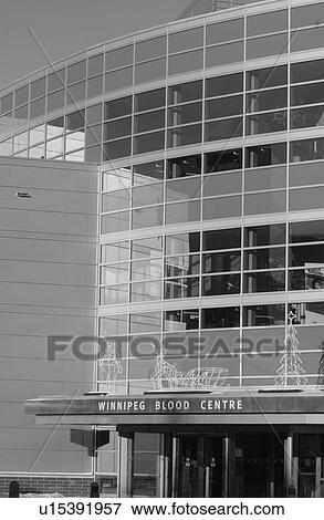 Stock Photo - Winnipeg Blood Centre, Winnipeg, Manitoba, Canada. Fotosearch