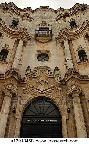 Stock Photo - A building structure, Havana, Cuba. Fotosearch