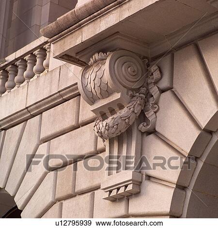 Carving on Building in San Francisco View Large Photo Image Stock Photo - Carving on Building in San Francisco. Fotosearch