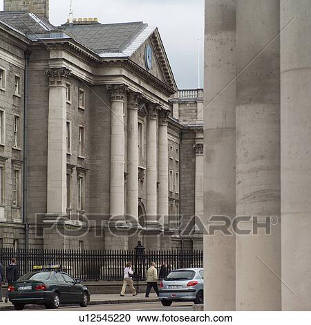 Stock Image - Dublin, Ireland - Trinity College. Fotosearch