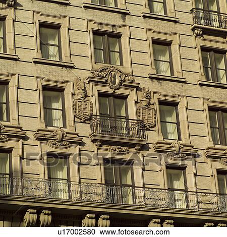Stock Image - Facade of a building. Fotosearch