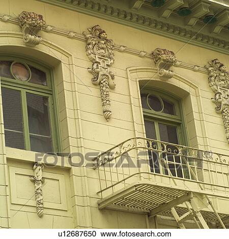 Fire Escape of ornate building in San Francisco View Large Photo Image Stock Image - Fire Escape of ornate building in San Francisco. Fotosearch