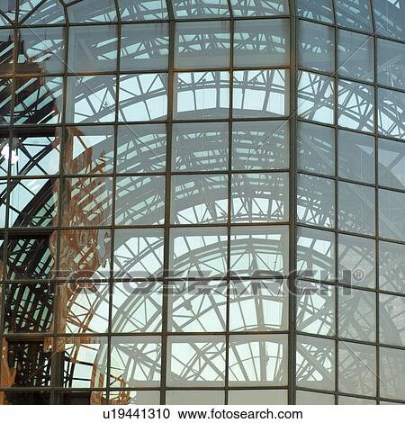 Stock Image - Glass exterior of building. Fotosearch