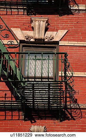Fire Escape On Building View Large Photo Image Stock Photo - Fire Escape On Building. Fotosearch