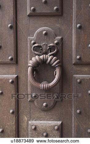 Close-up of a metal door handle View Large Photo Image Stock Photo - Close-up of a metal door handle. Fotosearch