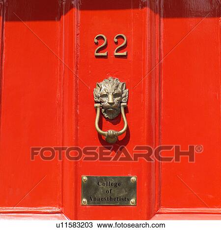 door knocker on red door View Large Photo Image Stock Image - door knocker on red door. Fotosearch