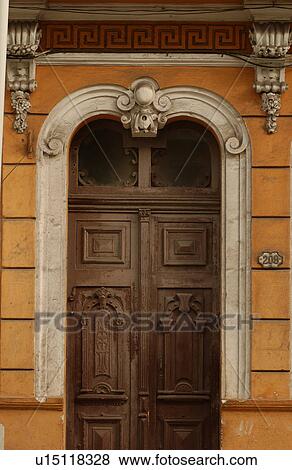 Stock Photo - Door to a building structure. Fotosearch