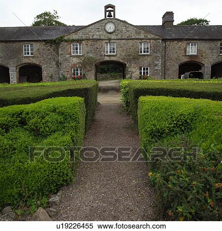 Stock Photography - Entrance to Country Manor. Fotosearch