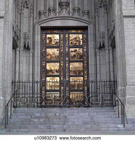 Ornate carvings on church door View Large Photo Image Stock Image - Ornate carvings on church door. Fotosearch