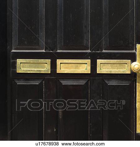 three letter slots in door View Large Photo Image Stock Photo - three letter slots in door. Fotosearch