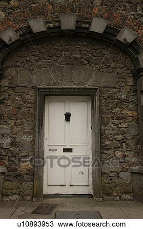 Stock Image - white door. Fotosearch