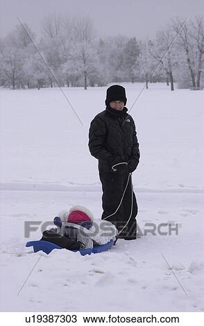 Stock Image - Winnipeg Manitoba, Canada Winter Scenes. Fotosearch