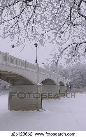 Stock Image - Winnipeg Manitoba, Canada Winter Scenes. Fotosearch