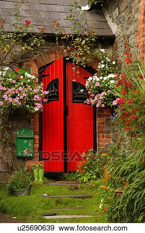 Stock Photo - Flowers Outside of Home. Fotosearch