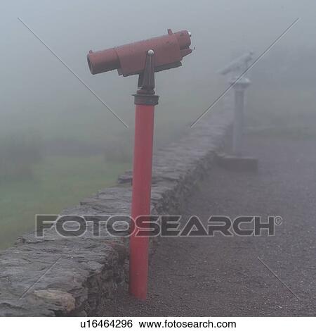 Ireland - Ring of Kerry - telescope in fog View Large Photo Image Stock Photograph - Ireland - Ring of Kerry - telescope in fog. Fotosearch