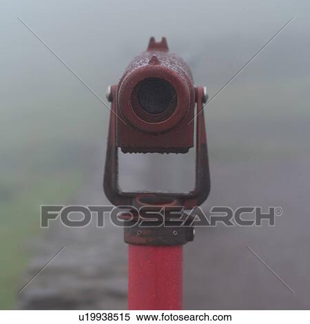 Stock Photography - Telescope in fog. Fotosearch