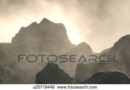 Volcano National Park - Big Island of Hawaii - Steam Vents and Sulpher Bank View Large Photo Image Stock Photo - Volcano National Park - Big Island of Hawaii - Steam Vents and Sulpher Bank. Fotosearch