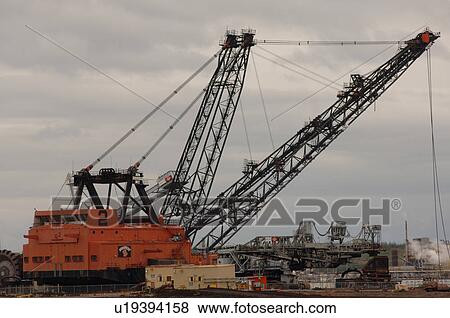 Stock Photo - Crane at Oil Sands. Fotosearch