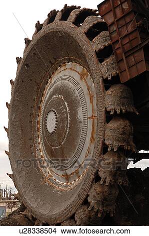 Picture - Machinery at Oil Sands. Fotosearch