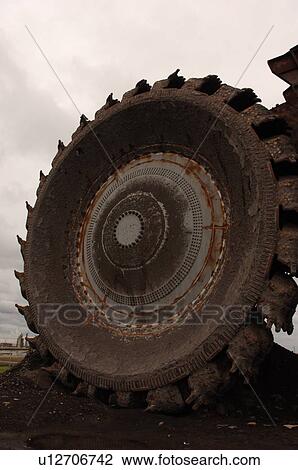 Stock Image - Machinery at Oil Sands. Fotosearch