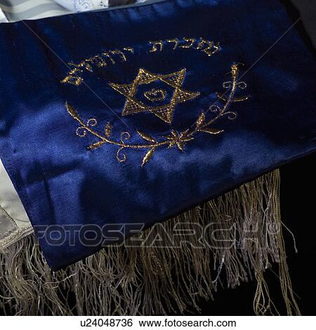 Stock Photograph - Judaica symbol - Prayer Shawl - Tallit. Fotosearch