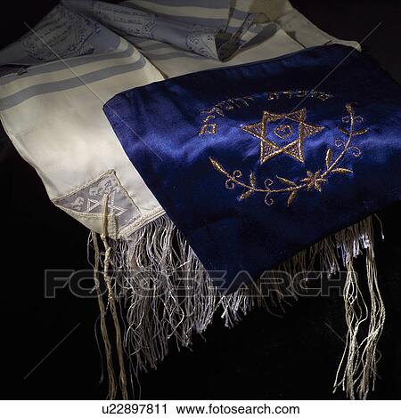Stock Image - Judaica symbol - Prayer Shawl - Tallit. Fotosearch