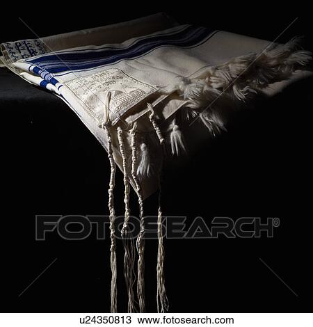 Stock Image - Judaica symbol - Prayer Shawl - Tallit. Fotosearch