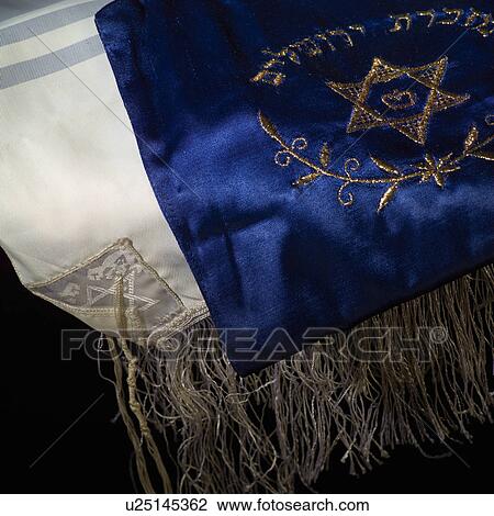 Stock Image - Judaica symbol - Prayer Shawl - Tallit. Fotosearch