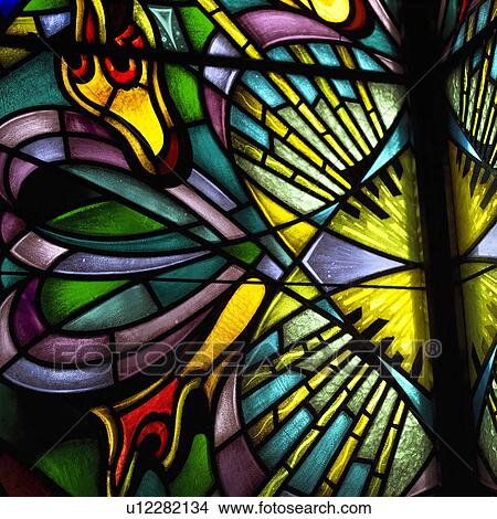 Picture - Synagogue - Stained Glass Windows. Fotosearch