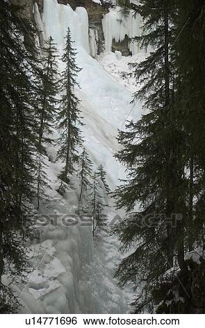 Johnson Canyon - Banff, Alberta, Canada View Large Photo Image Stock Photograph - Johnson Canyon - Banff, Alberta, Canada. Fotosearch