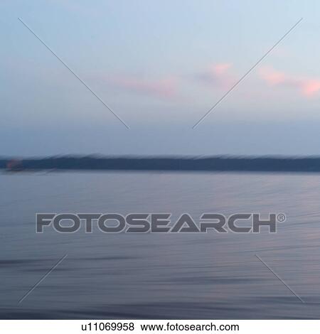 Stock Photo - Lake of the Woods at Twilight. Fotosearch