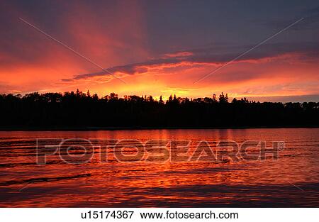 Stock Photo - Lake of the Woods, Ontario, Canada. Fotosearch