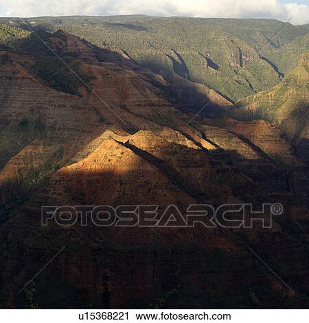 Stock Image - Waimea Canyon - Kauai, Hawaii. Fotosearch