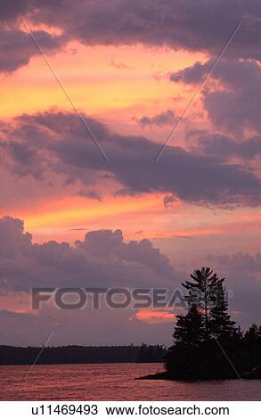 Stock Image - Lake of the Woods, Ontario, Canada. Fotosearch