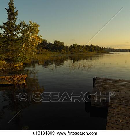 Stock Photo - Lake of the woods - Ontario, Canada. Fotosearch