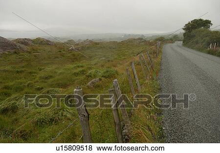 Stock Photo - Rural Ireland - Road in countryside. Fotosearch