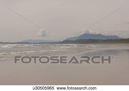 Stock Photography - Ocean shoreline, Pacific Rim National Park, Vancouver Island, Canada. Fotosearch