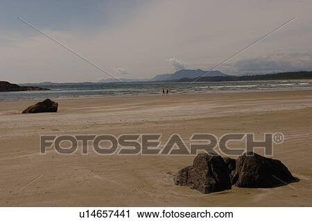 Stock Image - Rocks at shoreline, Pacific Rim National Park, Vancouver Island, Canada. Fotosearch