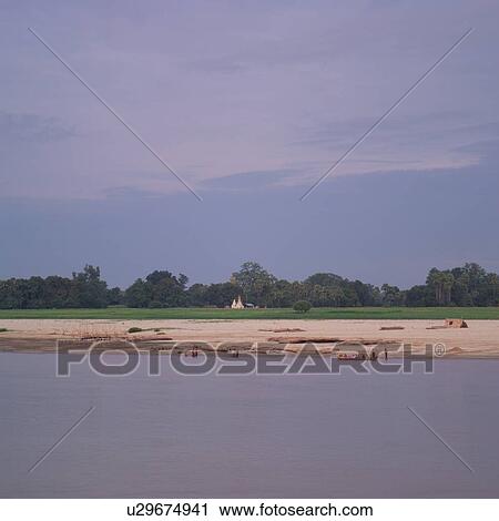 Shoreline along Ayeyanwady River View Large Photo Image Stock Image - Shoreline along Ayeyanwady River. Fotosearch