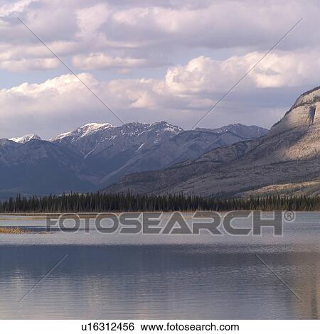 Stock Photograph - Lake in the Rocky Mountains. Fotosearch