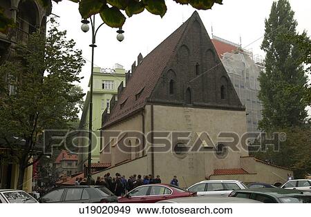 Cars parked outside a Jewish establishment in Prague View Large Photo Image Stock Photo - Cars parked outside a Jewish establishment in Prague. Fotosearch