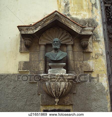 Statue on an ancient building, Havana, Cuba View Large Photo Image Stock Photo - Statue on an ancient building, Havana, Cuba. Fotosearch