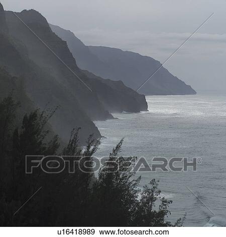 Napali Coast - Kauai Hawaii View Large Photo Image Stock Photo - Napali Coast - Kauai Hawaii. Fotosearch
