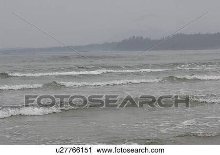 Ocean waves, Wickaninnish Beach, Vancouver Island, Canada View Large Photo Image Stock Image - Ocean waves, Wickaninnish Beach, Vancouver Island, Canada. Fotosearch