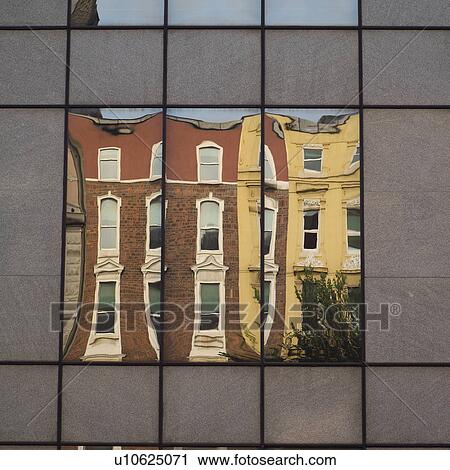 Reflection of Buildings in Window View Large Photo Image Stock Image - Reflection of Buildings in Window. Fotosearch
