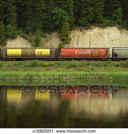 Reflection of Train in Water View Large Photo Image Stock Image - Reflection of Train in Water. Fotosearch